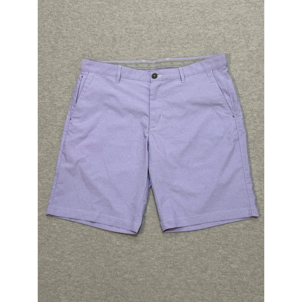 Tommy Bahama Mens 36 Lavender Performance Golf Shorts Purple Chino Marlin